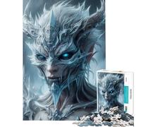 Puzzle de 1000 pièces pour Adolescents Reine des Glaces et guerrière Difficile et Stimulant Décoration Murale Jouet Anti-Stress Convient aux 14 Ans et Plus 38x52cm