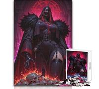 Puzzle de 1000 pièces pour Adolescents - Reine guerrière de Dark Fantasy - Idéal pour Passer Le Temps en Famille - Cadeau Parfait (Taille 38x26cm)