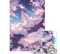 Puzzle de 1000 pièces pour Adolescents Renard Fennec endormi Jeu de Puzzle de 1000 pièces à Monter soi-même pour Toute la Famille Jeu Amusant et Stimulant (50x75cm)