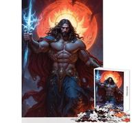 Puzzle de 1000 pièces pour Adolescents représentant Jésus Le Saint Vengeur Jeu Anti-Stress Cadeau d'anniversaire Casse-tête Amusant pour s'amuser à la Maison Dimensions 50x75cm