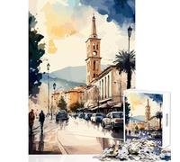 Puzzle de 1000 pièces pour Adolescents représentant la Capitale de la Bulgarie Décoration Murale Jeu Pratique et Stimulant pour Le Cerveau Dimensions 38x52cm