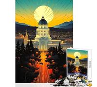 Puzzle de 1000 pièces pour Adolescents représentant la Construction de l'État de Californie Un Jeu éducatif idéal comme Cadeau d'anniversaire ou pour relever Un défi éducatif Dimensions 50x75cm