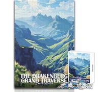 Puzzle de 1000 pièces pour Adolescents, représentant la Grande Traversée du Drakensberg en Afrique du Sud Un défi Unique et Stimulant, idéal comme Cadeau d'anniversaire Dimensions 38x26cm