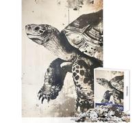 Puzzle de 1000 pièces pour Adolescents représentant la Vieille Tortue Sage Décoration pour la Maison Jouet Cadeau d'anniversaire Jeu Familial Convient pour décorer Un Bureau Dimensions 38x52cm