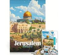 Puzzle de 1000 pièces pour Adolescents représentant la Ville de Jérusalem Jeu de réflexion Difficile et Stimulant idéal comme Cadeau pour Toute la Famille 38x52cm