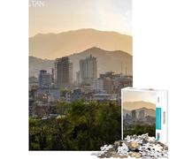 Puzzle de 1000 pièces pour Adolescents représentant la Ville de Kaboul au Coucher du Soleil Jeu Manuel éducatif et ludique Cadeau pour Femmes et Hommes décoration intérieure (Dimensions 38x26cm)