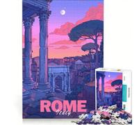 Puzzle de 1000 pièces pour Adolescents, représentant la Ville de Rome, Jeu éducatif, décoration Murale, idéal comme Cadeau 50x75cm