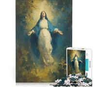 Puzzle de 1000 pièces pour Adolescents, représentant l'Ascension de Marie, Jeu Relaxant, décoration d'intérieur, idéal pour Un Bureau 38x52cm