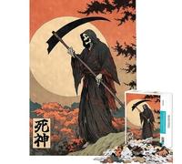 Puzzle de 1000 pièces pour Adolescents représentant Le Dieu de la Mort dans Le Style des estampes japonaises Jeu éducatif Jouet et Jeu intellectuel Un pour Les Amateurs Une véritable