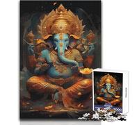 Puzzle de 1000 pièces pour Adolescents représentant Le Dieu Ganesh Idéal pour se détendre et se divertir Jeu de Construction soigné et Professionnel Dimensions:38x52cm