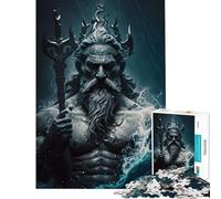 Puzzle de 1000 pièces pour Adolescents représentant Le Dieu Poséidon Jeu Manuel éducatif et Stimulant pour Femmes et Hommes décoration intérieure (Dimensions 38x52cm)