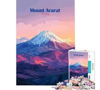 Puzzle de 1000 pièces pour Adolescents représentant Le Mont Ararat en Turquie Un Jeu éducatif et Stimulant pour Toute la Famille idéal comme Cadeau (38x26cm)