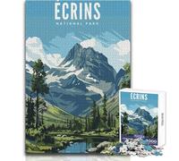 Puzzle de 1000 pièces pour Adolescents, représentant Le Parc National d'Ecrins Un Jeu Magnifique pour Toute la Famille, idéal pour se détendre et s'amuser Dimensions 38x52cm