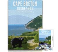 Puzzle de 1000 pièces pour Adolescents, représentant Le Parc National des Hautes Terres du Cap-Breton Un Jeu Magnifique pour Toute la Famille, idéal pour se détendre et s'amuser Dimensions 38x52cm