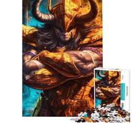 Puzzle de 1000 pièces pour Adolescents représentant Le Taureau et Le Saint d'or Puzzle pour Adultes décoration Murale Jeu Amusant et Humoristique activités à Faire à la Maison (Taille 50x75cm)