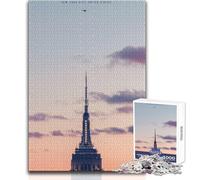 Puzzle de 1000 pièces pour Adolescents, représentant l'empire State Building Jeu intellectuel et décoration idéal Dimensions 38x52cm