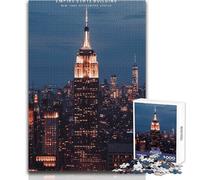 Puzzle de 1000 pièces pour Adolescents, représentant l'empire State Building Jeu intellectuel et décoration idéal Dimensions 38x26cm
