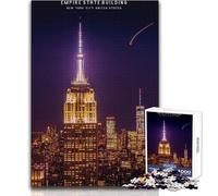 Puzzle de 1000 pièces pour Adolescents, représentant l'empire State Building Jeu intellectuel et décoration idéal Dimensions 38x26cm