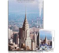 Puzzle de 1000 pièces pour Adolescents, représentant l'empire State Building Un Jeu Amusant et Anti-Stress pour Toute la Famille Dimensions 38x26cm