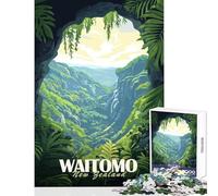 Puzzle de 1000 pièces pour Adolescents représentant Les grottes de Waitomo en Nouvelle-Zélande Décoration Murale pour Femmes et Hommes Jeu Relaxant et décompressant Dimensions 38x26cm