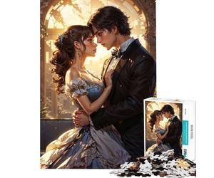 Puzzle de 1000 pièces pour Adolescents représentant Un Beau Couple Un Jeu éducatif et ludique pour Toute la Famille Une décoration Murale et Un Cadeau pour Femmes et Hommes (Dimensions 38x26cm)