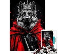 Puzzle de 1000 pièces pour Adolescents représentant Un Berger Allemand Guerrier Jeu Familial Amusant et Humoristique idéal comme Cadeau d'anniversaire (38x52cm)