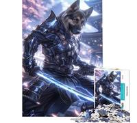 Puzzle de 1000 pièces pour Adolescents représentant Un Berger Allemand samouraï idéal comme Jeu éducatif et intellectuel ou comme Cadeau d'anniversaire (Dimensions 38x26cm)
