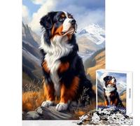 Puzzle de 1000 pièces pour Adolescents représentant Un Bouvier Bernois dans Un décor Mural idéal pour Les Jeux et la détente Collection d'artistes Dimensions 50x75cm