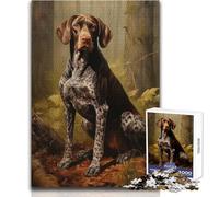 Puzzle de 1000 pièces pour Adolescents, représentant Un Braque Allemand à Poil Court Idéal pour se détendre et se divertir Découpe Ultra-précise Dimensions:50x75cm