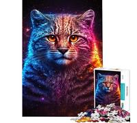 Puzzle de 1000 pièces pour Adolescents représentant Un Chat Pallas idéal pour décorer Un Mur et s'amuser à la Maison (38x26cm)
