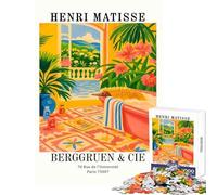 Puzzle de 1000 pièces pour Adolescents représentant Un intérieur avec Un échidné d'Henri Matisse Jeu éducatif idéal comme Cadeau d'anniversaire ou comme Casse-tête Niveau de difficulté 50x75cm