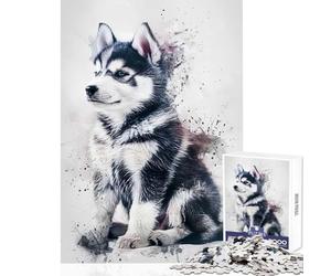 Puzzle de 1000 pièces pour Adolescents représentant Un Malamute d'Alaska et Chevalier Jeu éducatif idéal pour renforcer Les Liens Entre Couples Dimensions 38x26cm