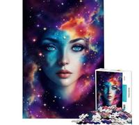 Puzzle de 1000 pièces pour Adolescents représentant Un Visage dans Une nébuleuse Galactique idéal pour Un Jeu éducatif Un Cadeau d'anniversaire ou pour s'amuser en Famille (Dimensions 38x52cm)