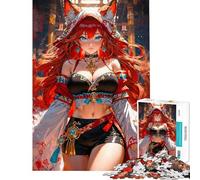 Puzzle de 1000 pièces pour Adolescents représentant Une Adorable Fille renarde Jeu Familial pour Adultes défi Difficile à relever (Taille 38x26cm)