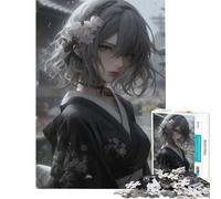 Puzzle de 1000 pièces pour Adolescents représentant Une Belle Jeune Fille Ninja Jeu de Puzzle Stimulant et Impossible idéal comme Cadeau d'anniversaire pour Les Couples (Taille 38x52cm)