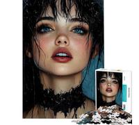 Puzzle de 1000 pièces pour Adolescents représentant Une Belle Vampire Puzzle Anti-Stress pour Adultes idéal pour s'amuser en Famille à la Maison (Taille 38x26cm)