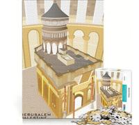 Puzzle de 1000 pièces pour Adolescents représentant Une église de Jérusalem en Palestine Jeu éducatif Niveau de difficulté élevé Collection d'artistes Beaux-Arts 38x26cm
