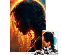 Puzzle de 1000 pièces pour Adolescents représentant Une Femme Cyberpunk avec auréole idéal pour Un Anniversaire ou Noël Jouet éducatif Anti-Stress adapté aux 14 Ans et Plus (38x26cm)