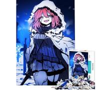 Puzzle de 1000 pièces pour Adolescents représentant Une Fille d'anime à Capuche Blanche Jeu Stimulant et Impossible idéal comme Cadeau d'anniversaire pour Les Couples (Taille 75x50cm)