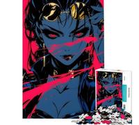 Puzzle de 1000 pièces pour Adolescents représentant Une Fille d'anime avec des Lunettes de Soleil Idéal pour Un Anniversaire ou Noël Jeu Amusant et Humoristique à réaliser soi-même 14 Ans et Plus :