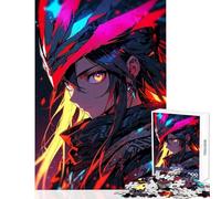 Puzzle de 1000 pièces pour Adolescents représentant Une Fille d'anime avec Un Bandeau Rouge Jeu Anti-Stress pour Femmes et Hommes Parfait pour Un Anniversaire ou Noël Dimensions 50x75cm