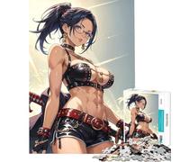 Puzzle de 1000 pièces pour Adolescents représentant Une Fille d'anime avec Une épée Activité Amusante à la Maison défi Difficile Jeu éducatif pour Les 14 Ans et Plus 50x75cm