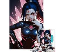 Puzzle de 1000 pièces pour Adolescents représentant Une Fille d'anime en Tenue Cyberpunk Décoration intérieure Jouet d'analyse et de logique Cadeau d'anniversaire Original (38x52cm)