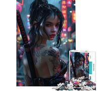 Puzzle de 1000 pièces pour Adolescents représentant Une Jeune Fille Yakuza idéal pour des activités Amusantes à la Maison en Famille Convient aux Enfants de 14 Ans et Plus (38x52cm)