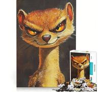 Puzzle de 1000 pièces pour Adolescents, représentant Une mangouste Jeu Manuel et Amusant pour Toute la Famille Cadeau Original pour Un Anniversaire ou Noël 38x26cm