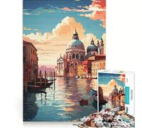 Puzzle de 1000 pièces pour Adolescents représentant Une Peinture à l'huile de Venise Jeu Relaxant d'analyse et de logique pour renforcer Les Liens Amoureux 50x75cm