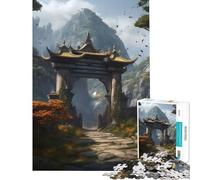 Puzzle de 1000 pièces pour Adolescents représentant Une Porte Torii Japonaise idéal pour Un Anniversaire ou Noël Jeu Impossible à Commencer par 14 Ans (50x75cm)