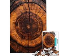 Puzzle de 1000 pièces pour Adolescents représentant Une Section transversale de Tronc d'arbre Jeu de détente Amusant et Humoristique pour Adultes idéal pour Un Anniversaire ou Noël (Taille 50x75cm)