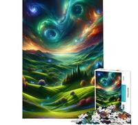Puzzle de 1000 pièces pour Adolescents Rêve de la Vallée Céleste Aide à l'exercice cérébral Défi Difficile Jeux relaxants pour Les 14 Ans et Plus (38x52cm)