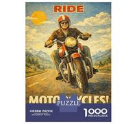 Puzzle De 1000 Pièces Pour Adolescents Ride Motorcycles Fast Fun Freedom Puzzles Pour Adolescents : Amusants Et Humoristiques ! Stimulez Votre Cerveau ! Soirée Jeux Et Divertissement En Famille 38x26c